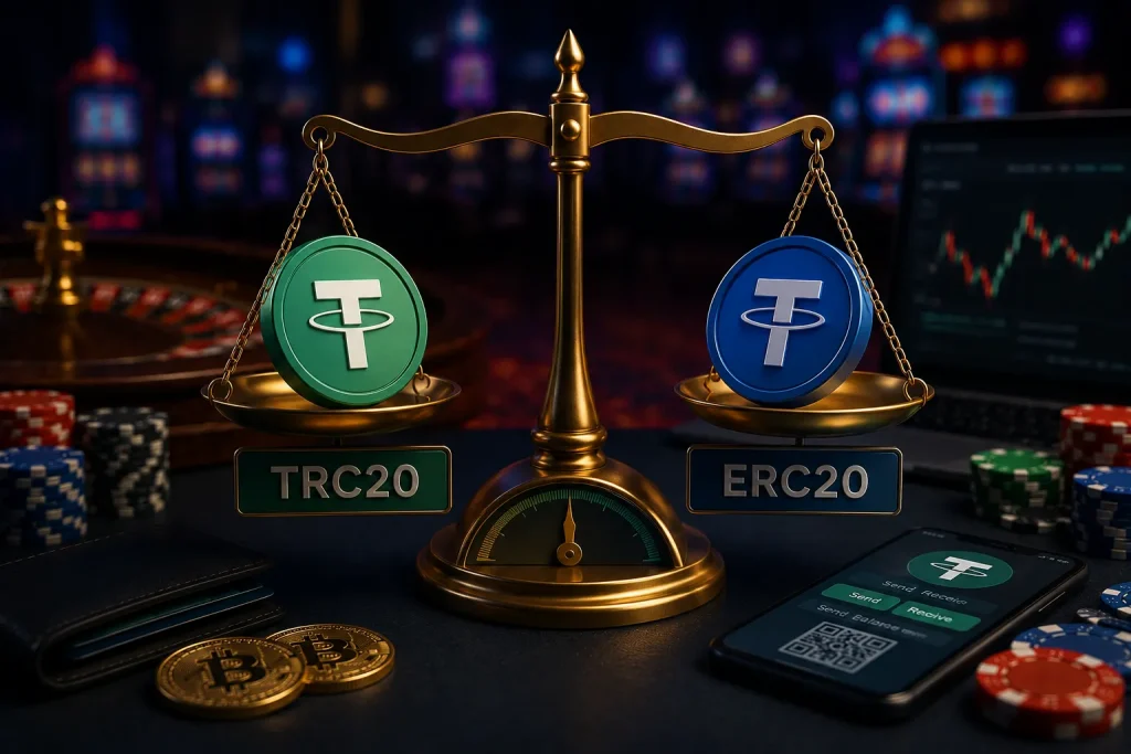USDT TRC20 или ERC20: какую сеть чаще выбирают казино для быстрых выплат